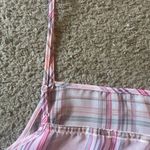 J Brand J. Brand Plaid Sheer Spaghetti Strap Tank Top Photo 10