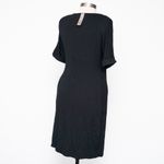 Nic+Zoe Knit Tie Dress Black Onyx Medium Photo 10
