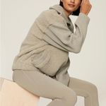 Varley Rogers Sweater Fleece Ribbed Furry Beige Oatmeal Tan Neutral Textured XL Photo 9