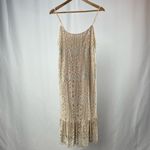 Anthropologie NWT Eli + Ali by Twilight Lace Dress in Silver Size Medium Photo 3