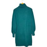J.Crew  Teal Turtleneck Sweater Dress Long Sleeve Knit Classic Size Small Photo 1