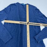 J McLaughlin Cardigan Womens Medium Blue Knit Long Open Sweater Duster Midi Photo 4