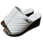 Karl Lagerfeld  Leni White Slide Sandal Photo 0