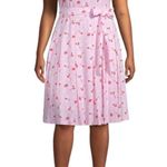 Anne Klein Women's Floral Linen Belted Pleated Lined Shirtdress Summer Sz 12 Photo 0