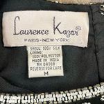 Laurence Kazar Beaded Floral Silk Lined Short Sleeve Blouse Medium Photo 8