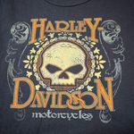 Harley Davidson  Black Cowboys Alamo City Women Shirt TX Skull Cotton Sz L NWOT Photo 1