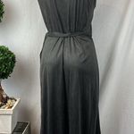 Banana Republic Gray Vegan Suede Sleeveless Wrap Dress S Photo 2