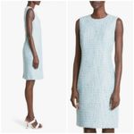 St. John ππ Sequin Tweed Knit Sheath Dress ~ Aqua 14 NWOT Photo 2