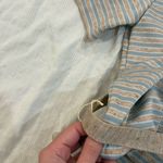 Vintage 1970s Short Sleeved Shacket With Belt Blue Size M Photo 2