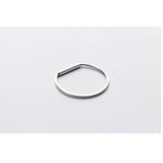 Boutique Dainty White Gold-Plated S925 LOVE Bar‎ Band Ring | Sz 6 NEW Photo 2