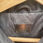 💛 Velez Leather Dark Trench Coat Columbian Designer Brown Size M Photo 2