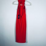 Lulus  Red Flirty Night Slit Dress NWT Photo 2