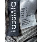 H & M Divided Mesh Sheer Zebra Print Long Sleeve Size Small Mockneck y2k design Photo 1