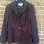 Carlisle  Women's Black Blazer with Button Detail Photo 0