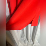 French Connection Orange Arrow Crepe Lone Sleeve V Neck Tunic Top Size 6 Photo 8