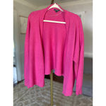 Wild Fable  Cardigan Bright Rose Hot Pink 3 Button Barbie Preppy Academia Autumn Photo 3