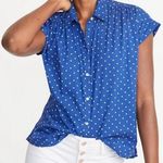 Old Navy Polka Dot Relaxed Cap-Sleeve Shirt... Photo 0