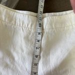 Valerie Stevens Lagenlook Linen White Trousers Pants Cropped Wide Leg Straight Womens 8 Coastal Photo 7