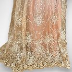 Luxxel Rose Gold Gorgeous Gown With Tulle Overlay Sequin Embellishments | NWT Photo 7