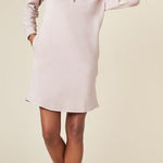 Softies Dreamtech Quarter Zip Tunic Lounge Dress Long Sleeve Coco Size XL Tan Photo 0