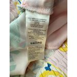 Anthropologie  Maeve Colorful Straight-Leg Pull-On Silk Pants Size‎ Medium Photo 12