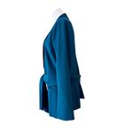 Lane Bryant Blue Shawl Collar Belted Blazer Jacket 16 Business Office Date Night Photo 2