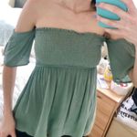 TJ Maxx Seafoam Green Babydoll Blouse Photo 0