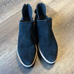 Anthropologie ALL BLACK Flatform Tread Shootie Women's Boots shoes slip on wedge size 8 Photo 3