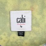 CAbi Positano Layered Tank Top Womens L Blue Yellow Floral Chiffon Feminine Boho Photo 11