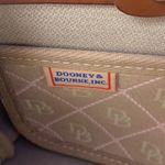 Dooney & Bourke Vintage  Signature Canvas with Leather Trim Handbag in Brown Pink Photo 13