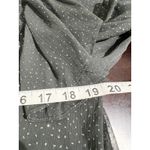 ZARA NWT  Black Sheer Burnout Dot Ruffle Mock Neck Long Sleeve Blouse Top Size S Photo 7