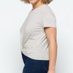 Lush Clothing Lush Black and White Crop knitted Front T-Shirt size small. Photo 3