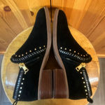 Latigo  Booties Studded Ankle Boots Women's Size 8M Suede Black Photo 0