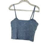 Princess Polly  Tiarnie Top Blue Floral Print Size 2 Photo 2