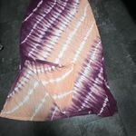 Faded Glory Purple / Pink /White Tie Dye Maxi Skirt with side slits Photo 2