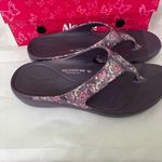 Alegria  BY PG LITE‎ 37 6.5-7 FLORAL PURPLE SANDAL WITH KEYCHAIN NEW IN BOX Photo 2