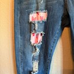 Wear Jeans Distressed Heart Valentines Jeans Plus 2XL Blue Size 18 Photo 2