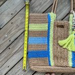 Shore Thing Women's Tan Raffia Straw Large Tote Bag NWOT Brown Photo 5