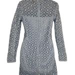 AQUA Bloomingdale’s Blue Lace Crochet Dress Size Small Photo 4