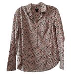 J.Crew floral Oxford partial button up shirt Photo 0