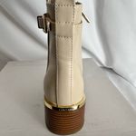 Calvin Klein Cream Ankle Booties with Chunky Heel Photo 2