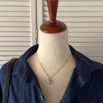 Van Heusen  Navy Blue Button Down Long Sleeve Shirt Photo 1