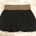 L8ter Sexy black & gold layered mini skirt size small Photo 1