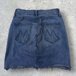 Womens‎ MOTHER Denim The Scared Slit Mini Skirt In My Wildest Ride Sz 26 Black Photo 5