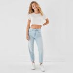 American Eagle  AE Mom Jeans in Light Wash Size 16 Photo 7