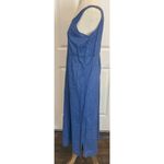 Vtg April Cornell Maxi Dress Sz Small Cornflower Blue Prairie Cottagecore Fairy Photo 3