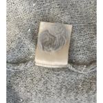 Anthropologie Knitted & Knotted Sweater Women Small Gray Open Knit Shimmmer Boho Photo 9