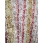 Vintage Y2K N Touch Floral Stripe Sheer Button Down Blouse 3/4 Sleeve Boho Retro Pink Size L Photo 4