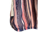 Nine Britton  lined chiffon striped tank with accordion straps size L Photo 5