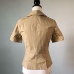 Halogen  | Structured Short Sleeve Tan Blazer Photo 39